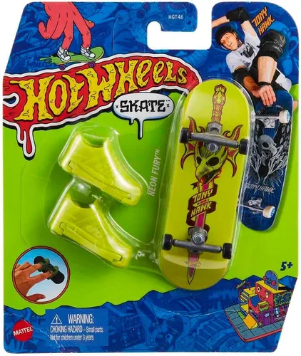 Vista 5 de Hot Wheels Skate Board 4 Shoe 4 Toy Vehicle para niños a partir de 5 años