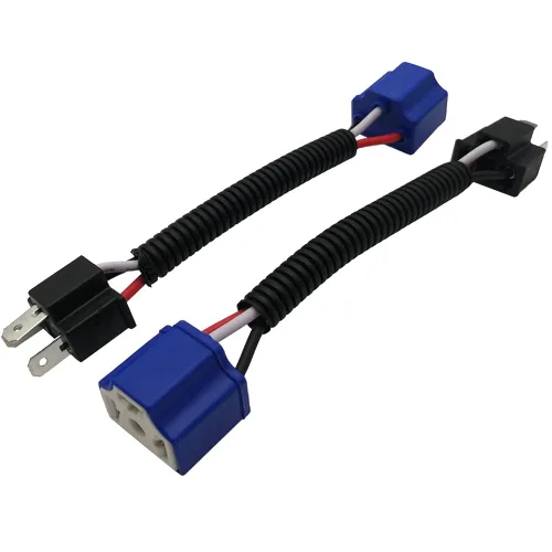 Vista 8 de Audak 2 piezas H4 9003 HB2 enchufes de arnés de cableado de cerámica de alta resistencia con conector hembra para faros comunes o antiniebla