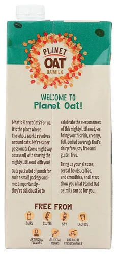 Vista 3 de Planet Oat, Leche de avena extra cremosa, 32 onzas líquidas