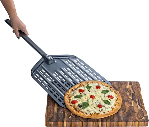 Vista 2 de CETRO Pizza Peel Aluminio anodizado Perfecto para pizza napolitana