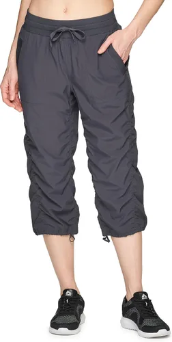 Vista 3 de RBX Active - Pantalón capri de cuerpo ligero y tejido elástico con cordón, moda para la mujer