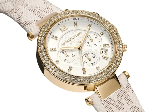 Vista 4 de Michael Kors - Reloj Parker de acero inoxidable con detalles de diamantes