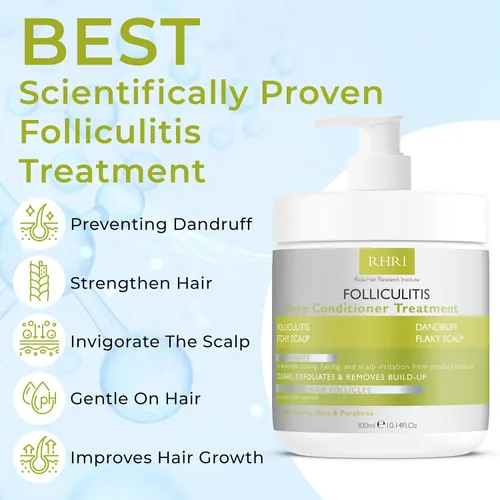 Vista 2 de Acondicionador profundo de foliculitis Tratamiento eficaz del cuero cabelludo para dermatitis seborreica, psoriasis, cuero cabelludo seco