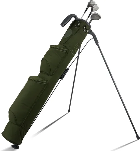 Vista 9 de Bolsa de golf ligera, fácil de llevar, pequeña bolsa de golf con divisores de longitud completa de 2 vías y bolsillos, para el campo de prácticas