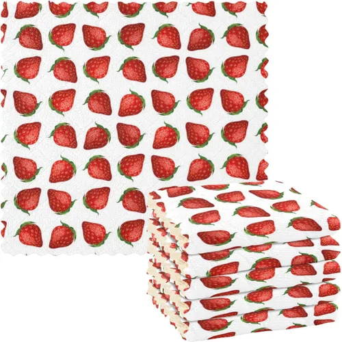 Vista 38 de Autumn Poppy Flowers06 - Juego de 6 paños de limpieza de microfibra para autos, máquina súper absorbente