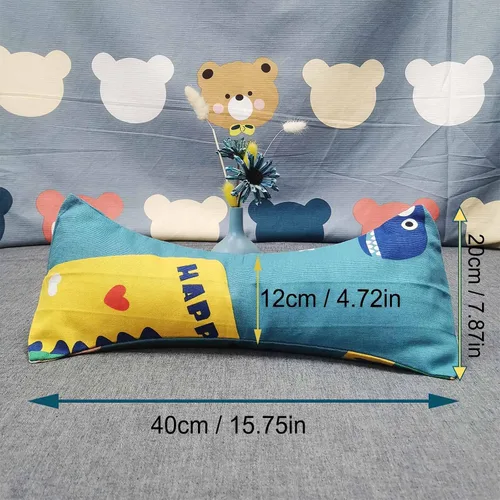 Vista 2 de Almohadas de trigo sarraceno para dormir, almohada de trigo sarraceno, almohada cervical lumbar, almohada redonda terapéutica para durmientes, dolor