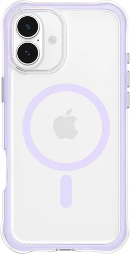 Vista 24 de ORNARTO Air Case para iPhone 16 Pro Max Transparente, Compatible con MagSafe, Funda de Protección contra Caídas de Grado Militar con Air-Pink Rosa