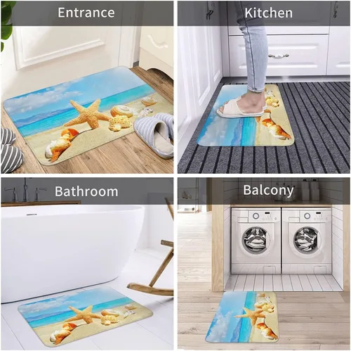 Vista 2 de Apúrale Que Se Meten Las Moscas - Alfombra antideslizante para entrada de interior y exterior, tapete antideslizante para el hogar, baño, cocina