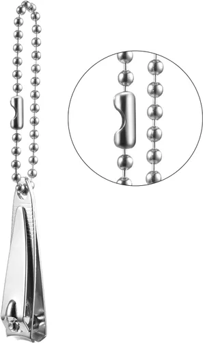 Vista 5 de 20 conectores verticales de cadena para persianas romanas, clips de repuesto para cadena y cable (acero inoxidable, elegante)