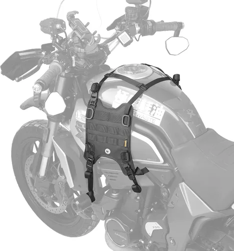Vista 10 de Rhinowalk Bolsa de parachoques delantero de motocicleta, bolsa de cola, bolsa lateral de motocicleta de 6 L, bolsa de sillín completa impermeable