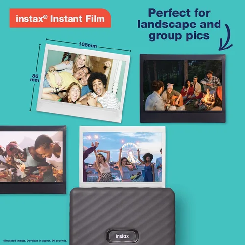 Vista 6 de Fujifilm Instax Link Wide - Impresora, color blanco ceniza