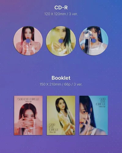 Vista 2 de ODD EYE CIRCLE Version Up 1st Mini Album CD+Folded poster on pack+Booklet+Special obejkt+Sticker+Clear photocard+ID picture+Tracking Sealed OEC