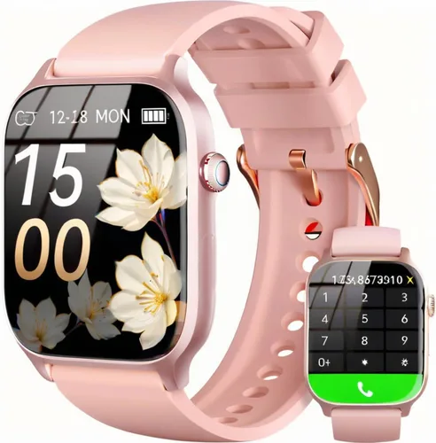 Vista 8 de Reloj inteligente para hombres y mujeres, contador de pasos de sueño (negro, 1.81)