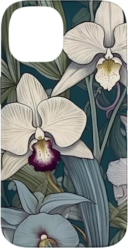 Vista 4 de Funda de flores de orquídea de jardín botánico para iPhone 17