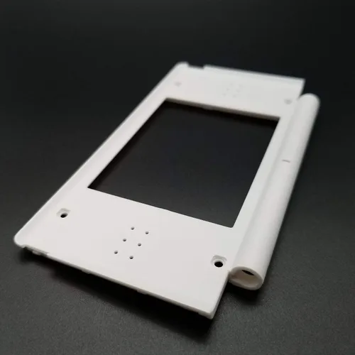 Vista 3 de Marco de pantalla LCD superior superior de plástico blanco para Nintendo DS Lite NDSL reemplazo consola pantalla carcasa carcasa