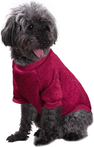 Vista 2 de Ropa para Perros Suéter para Perros Ropa Suave para Cachorros Ropa de Invierno Suéteres para Cachorros Atuendo Cálido para Perros Pequeños XXS XS