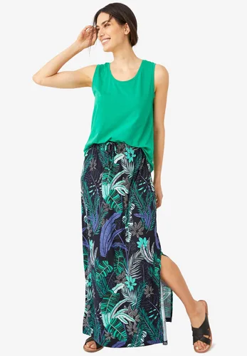 Vista 4 de Ellos Falda larga de punto de talla grande para mujer