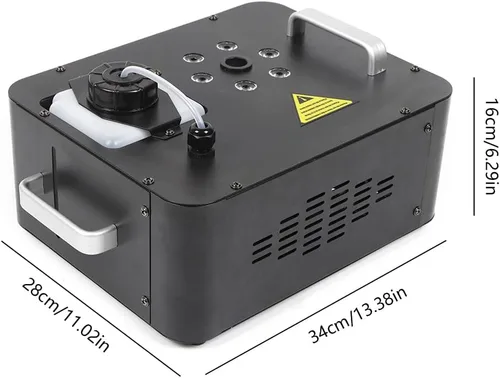 Vista 9 de Gdrasuya10 Máquina de niebla LED RGB de 900 W, máquina de humo para escenario de Halloween, máquina de humo para fiestas, DMX, DJ, escenario, niebla
