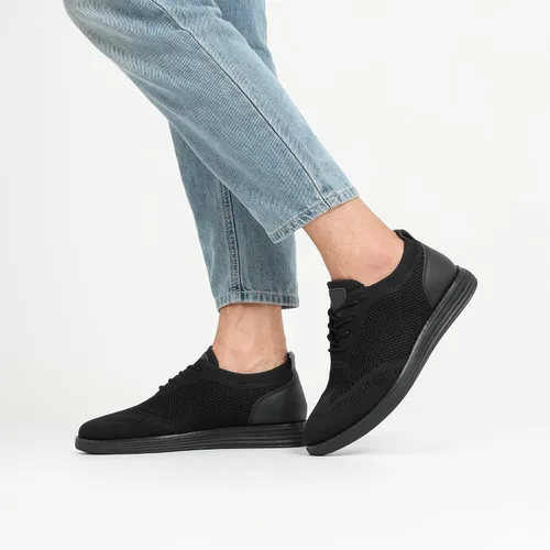 Vista 6 de Bruno Marc Zapatillas de malla para hombre Oxfords ligeras