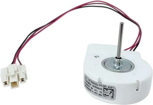 Vista 5 de Piezas de repuesto del motor del ventilador del evaporador del refrigerador DC12V 4W para el refrigerador Vissani/Frigidaire/Magic Chef, el motor
