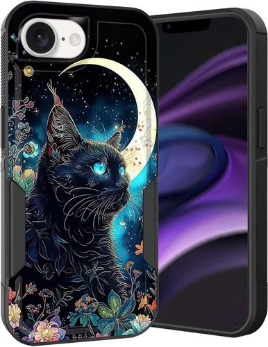 Vista 290 de Funda para iPhone Air, doble capa híbrida resistente resistente a prueba de golpes de policarbonato duro + funda protectora de silicona suave