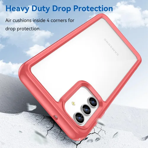 Vista 7 de Funda transparente para Galaxy A13 4G, Samsung A13 5G/Galaxy A04S con protector de pantalla HD, a prueba de golpes de policarbonato duro