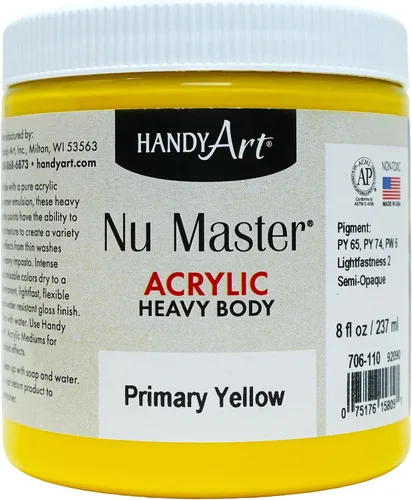 Vista 7 de Handy Art Nu Master - Pintura acrílica de cuerpo pesado, 8 onzas, carmesí Alizarin
