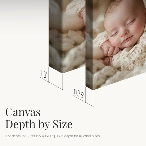 Vista 8 de Smile Art Design Impresión en lienzo personalizada: arte de pared con fotos personalizadas, hecho a pedido en Estados Unidos, lienzo premium