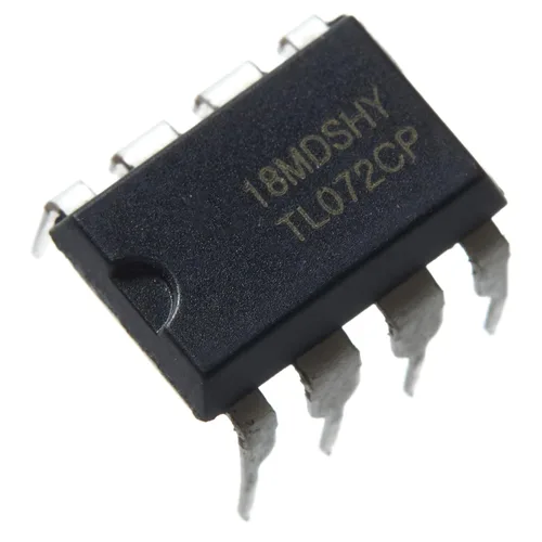 Vista 4 de 20pcs TL072 072 Bajo Ruido JFET Dual Op-Amp Amplificadores Operacionales IC Chip, DIP-8. Bajo nivel de ruido