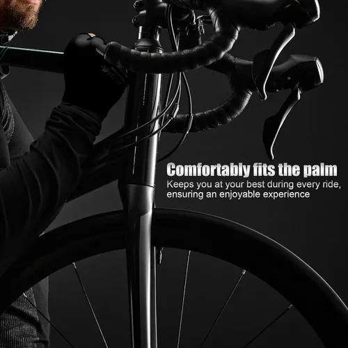 Vista 7 de Guantes de ciclismo para hombres y mujeres, guantes de ciclismo de medio dedo, guantes de entrenamiento adecuados para deportes al aire libre
