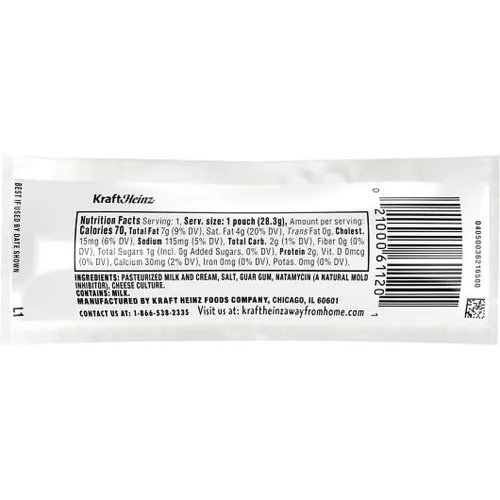 Vista 2 de Kraft Philadelphia Original Queso Crema Spread – Pocuh, 1 Ounce – -100 por Caso.