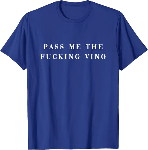 Vista 17 de Pásame el maldito Vino. Camiseta divertida con texto en inglés «Wine nice lettering AM PM Fun»