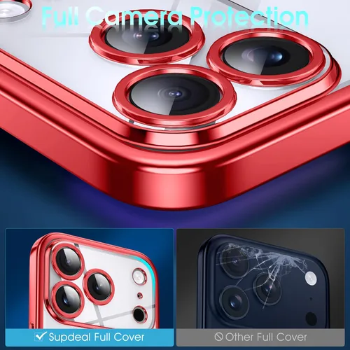 Vista 589 de Supdeal Funda cristalina transparente para iPhone 11, [No se amarillea] [Protección de la cámara] [Probado contra caídas de grado militar] Funda