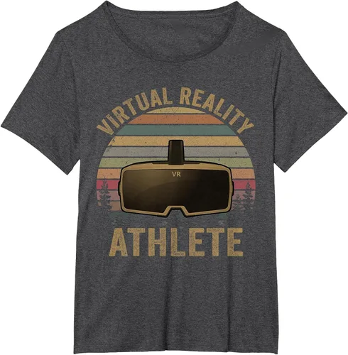 Vista 4 de Virtual Reality Athlete for VR Gamers Camiseta Asphalt Grey