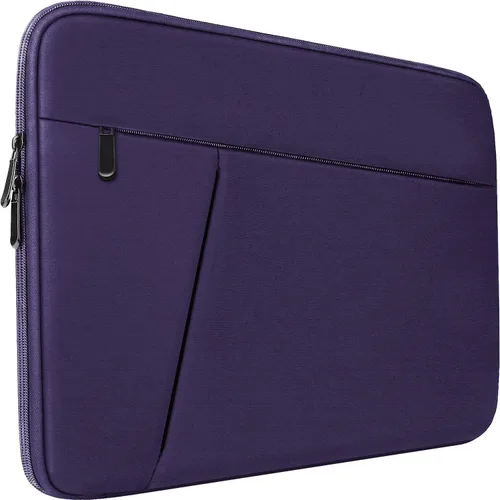 Vista 11 de Funda para portátil de 13-13.3 pulgadas, bolsa protectora para transporte de portátil, bolso para computadora compatible con MacBook Pro de 14 Negro