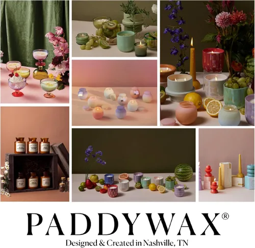 Vista 6 de Paddywax Velas perfumadas Clarity de dos mechas de vidrio de mezcla de cera de soja, 10 onzas, Shoreside Fire