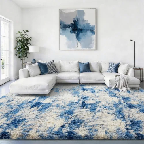 Vista 14 de Ophanie - Alfombras para sala de estar, antideslizante y suave, de felpa grandes y peludas para dormitorio, peludas para niños y niñas, decoración