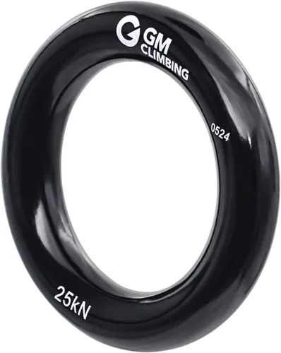 Vista 8 de GM CLIMBING Rappel Ring 25kN para escalada en roca Arborist Rescue Slackline Hammock