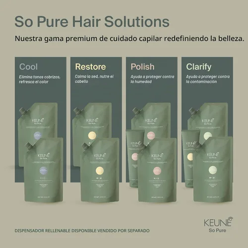 Vista 7 de KEUNE So Pure Clarify - Recambio de champú, sin sulfato, 13.5 onzas líquidas