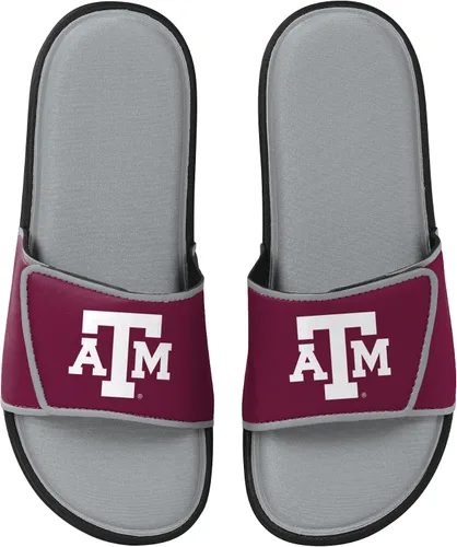 Vista 111 de FOCO Sandalias deportivas de espuma para ducha con logotipo de equipo universitario de la NCAA para hombre