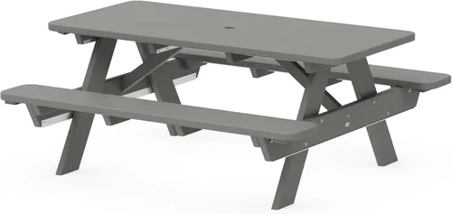 Vista 10 de Polywood Park - Mesa de picnic, Negro