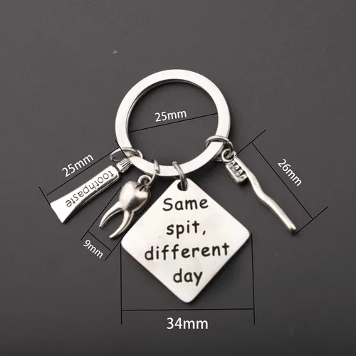 Vista 2 de Lywjyb Birdgot Regalo divertido para dentistas con el mismo salivo, regalo de higienista dental para diferentes días (El mismo escupito)