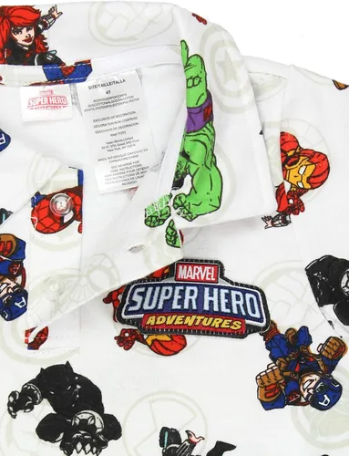 Vista 4 de Marvel Super Hero Adventures - Camisa polo con cuello para niños pequeños