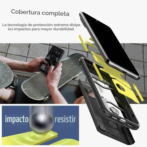 Vista 3 de Spigen Tough Armor diseñada para Pixel 8 Pro Case (2023) [Soporte de apoyo] [Protección de grado militar] - Negro