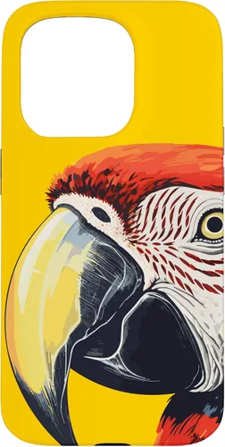 Vista 14 de Funda para iPhone 16 con diseño de guacamayo pájaro
