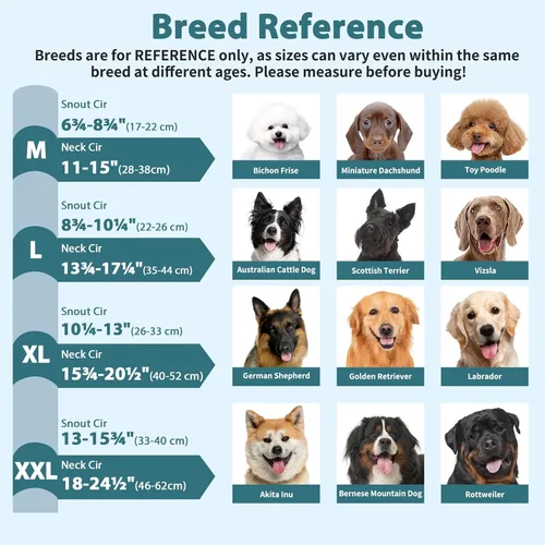 Vista 5 de BARKLESS Collar resistente sin tirones para perros medianos y grandes, suave y reflectante con enlace de seguridad, correa de bozal de entrenamiento