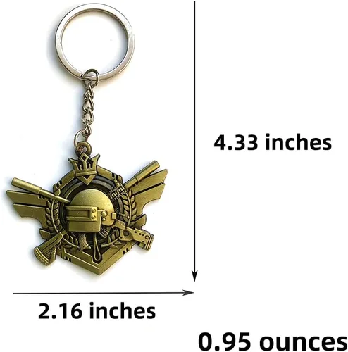 Vista 3 de PUBG - Llavero con medalla para comer pollo periférico
