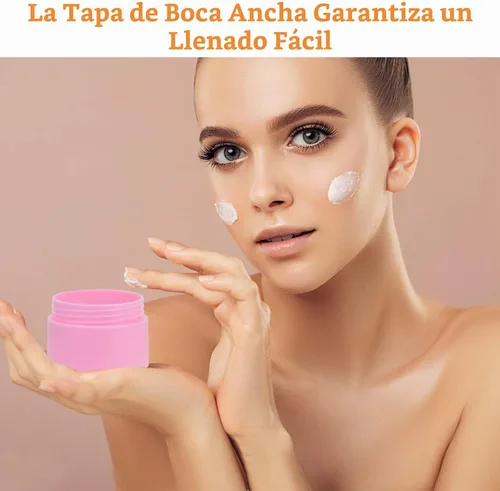 Vista 7 de Envases de plástico,Tarro de loción de plástico con revestimientos Rosa