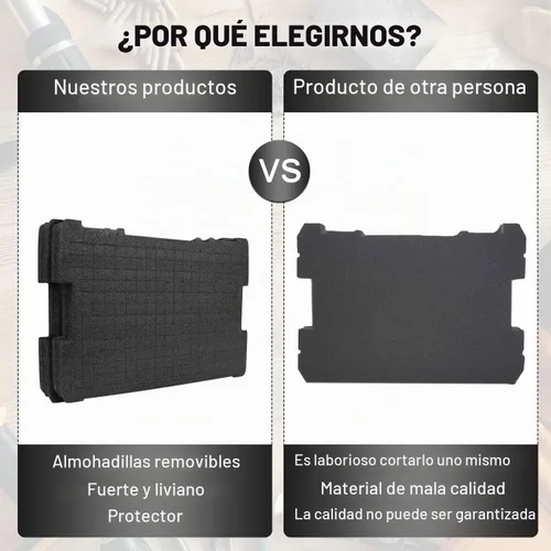 Vista 4 de Paquete de 2 insertos de espuma DWST88801 para DeWalt TSTAK