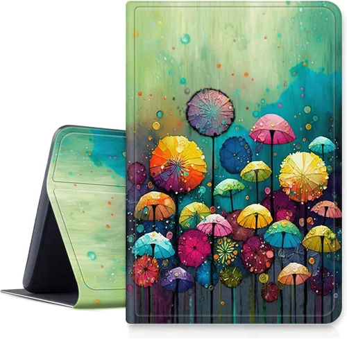 Vista 10 de Funda para Samsung Galaxy Tab A7 Lite de 8.7 pulgadas modelo 2021 (SM-T220/T225/T227), funda protectora delgada de piel sintética con función